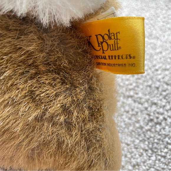 Vintage 1989 24k Polar Puff Brown Bunny Rabbit Stuffed Animal Plush Buck Teeth - Picture 6 of 9